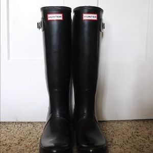 Original Tall Black Waterproof Hunter Rain Boots